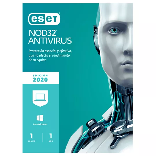 Antivirus ESET Nod32, 1 licencia, 1 Año(s), Caja